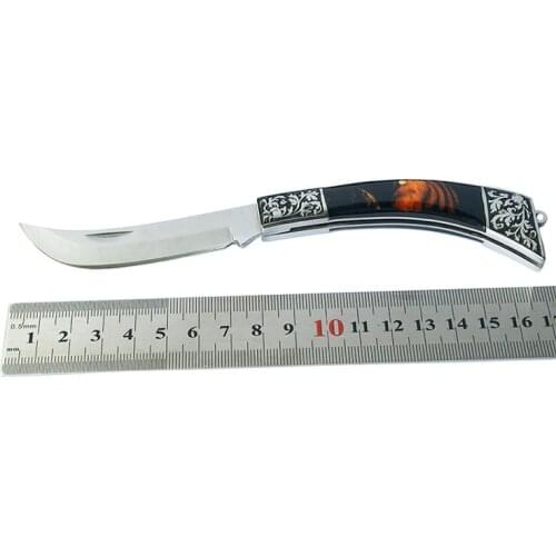 Swayboo Folding Knife Resin Handle Beautiful Gift Pocket Knife 440C Stainless Steel Fruit Folding Knife Outdoor Portable Tool