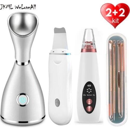 Blackhead removal Deep Clean Ultrasonic Skin Scrubber Facial Pore Cleaner Moisturizing Facial Steamer Extractor Skin Care Tool