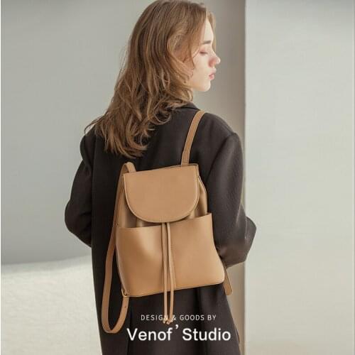 High Quality Womens Leather Backpack School Girl Backpack Ladies Travel Bag Female Backpacks Luxury Designer Bag For Women 2021