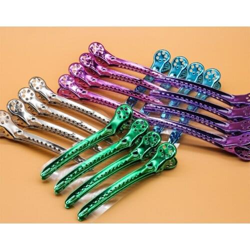 12Pcs Salon Hairpins Dedicated Section Grip Hair Clips Plastic Hairdressing Barrette Hairclip Braiding Hair Pins Styling Tool