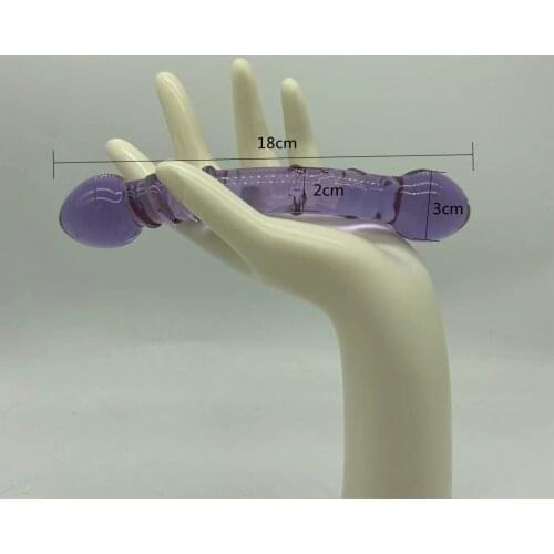 5 Style Women G Spot Masturbation Glass Dildo with Crystal Anal Butt Plug for Couples Bondage Flirting Sex Toy Prostate Massager