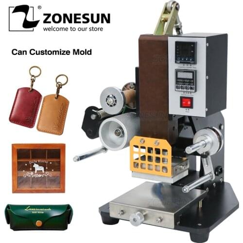 ZONESUN ZSP-890K Pneumatic Hot Stamping Machine Press Printing Embosser Machine High Speed Heat Press Machine 110V/220V