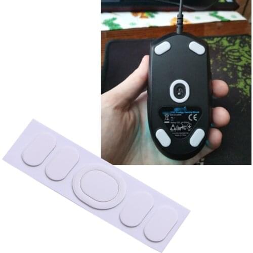 1Pack Professional Mouse Skates Stickers Mouse Feet Pad Glides Curve Edge Replacement for logitech G700 G700S Mouse