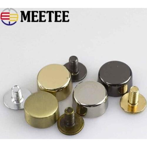 10/20/40/100pcs Round Head Rivet Screw For Bag Decorative Studs Button Nail Metal Buckle Snap Hook Leather Hardware Handbag