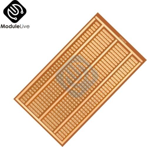 10PCS Single Side Wholesale universal 5x10cm Solderless PCB Test Breadboard Copper Prototype Paper Tinned Plate Joint holes DIY