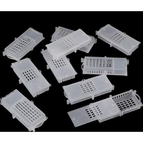10 Pcs Beekeeper Bee Transparent Queen Cages Insect Equipment Queen House Beehive Beekeeping Tools