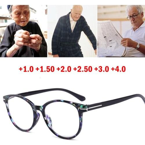 2021 Fashion Reading Glasses Women Men Retro Business Hyperopia Prescription Presbyopia Eyeglasses +1.0 +2.0 +3.0 +4.0 Diopter