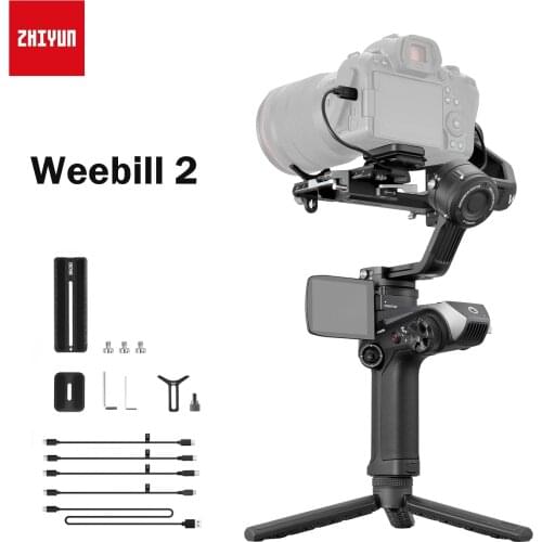 ZHIYUN WEEBILL 2 Pro Plus COMBO 2.88 inch Screen 3-Axis Stabilizer Anti-shake Handheld Gimbal for Sony Canon Nikon DSLR Camera
