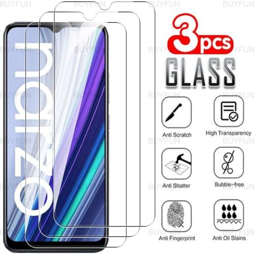 3pcs Tempered Glass For Realme Narzo 30A HD front screen protector for realme narzo 30a 30 a rmx3171 safety protection glass