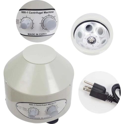 800-1 Low Speed Desktop Medical Lab Centrifuge machine Laboratory Centrifuges Electric 4000rpm 6 x 20ml