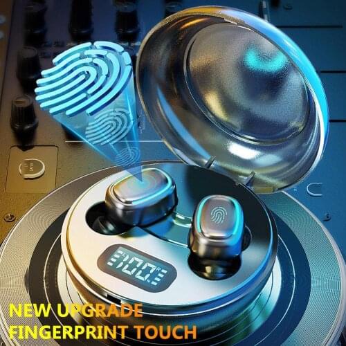 A10 TWS Bluetooth 5.0 Wireless HiFi In-Ear Earphones with Digital Charging Box Touch Control Noise Cancelling Wireless Earphones