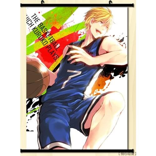 Anime Kuroko no Basketball Kuroko Izuki Shun & Kiyoshi Teppei & Aida Riko & Murasakibara Atsushi Home Decor Wall Scroll Poster