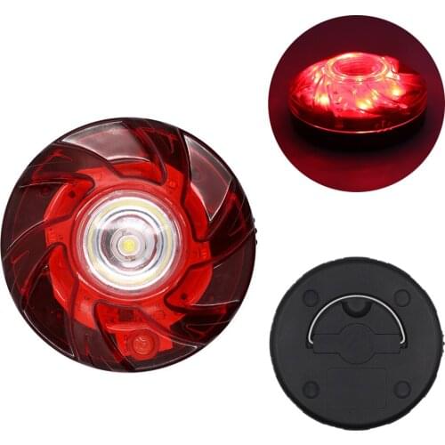 Car LED Warning Strobe Flashing Emergency Light with Magnetic Bottom Round Car Truck Safety Indicator Lamp