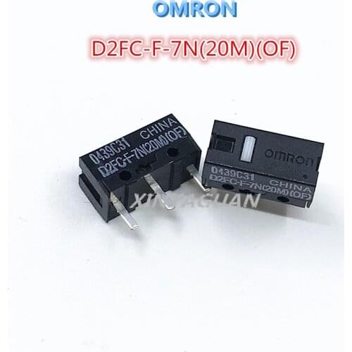 Free Shipping original OMRON micro switch D2FC-F-7N(20M)(OF) suitable for the 10M 50M button of Steelseries Logitech mouse 2pcs