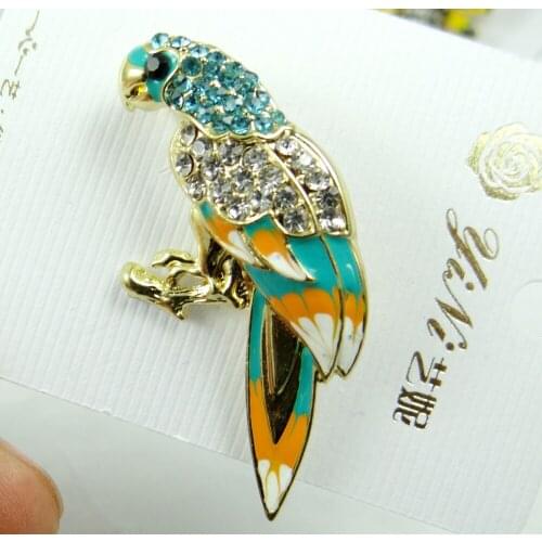 Hot Sale bird Brooches Men Women Suits Dress Hat Collar Brooch Pins Scarf Buckle Party Weddings Banquet Brooch Gifts W25