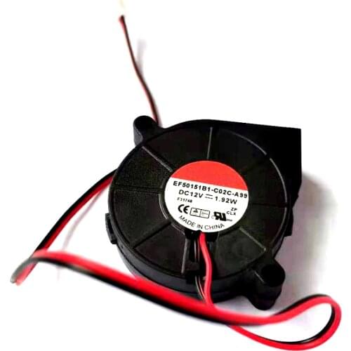 Blower Fan 5015 EF50151B1-C02C-A99 12V 1.92W 50*50*15mm Humidifier Turbo Fan