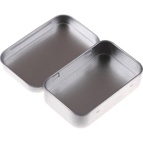 Portable Tin Medicine Pill Storage Case Lid Container For Outdoor Survival Gear Kits Set First Aid Moisture-proof Pill Box