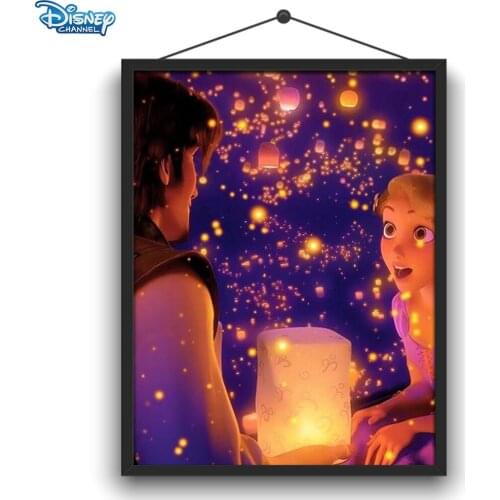 Disney 5D DIY Diamond Painting Tangled 2 Rapunzel Full Circle Diamond Embroidery Kit Exquisite Home Artifact Decoration Gift