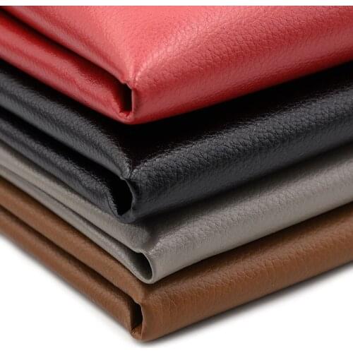 DIY Sofa Microfiber Leather Fabric Materials Litchi Grain Eco-friendly PU Leather Faux Leather Fabric Car Seat Leather Supplies