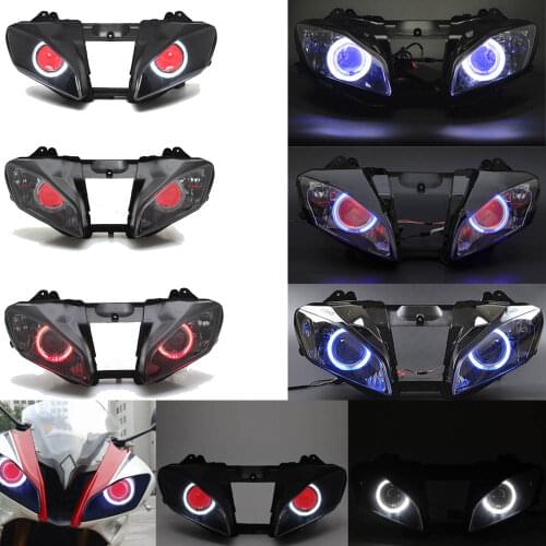 Custom Projector Conversion Headlight HID Assembled Headlight For Yamaha YZF R6 2008-2015 Headlamp HID Projector Conversion LED