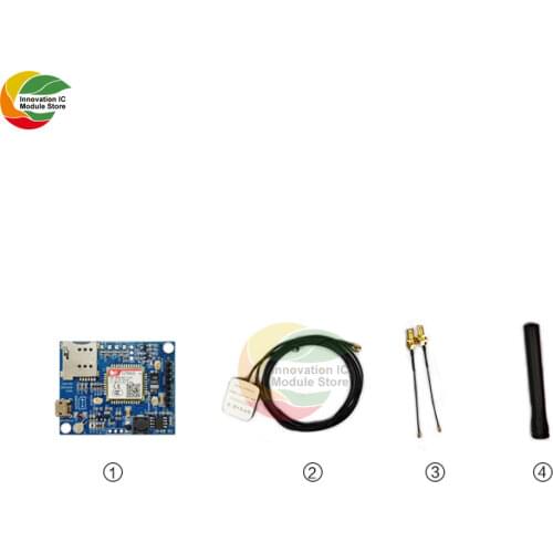 SIM868 Development Board GSM/GPRS/Bluetooth/GPS Module 868MHz with Micro SIM Card Holder SMA Antenna IPEX Convertor Wire