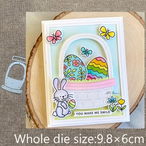 XLDesign Craft Metal Cutting Dies stencil mold Easter Basket decoration scrapbook Album Paper Card Craft Embossing die cuts