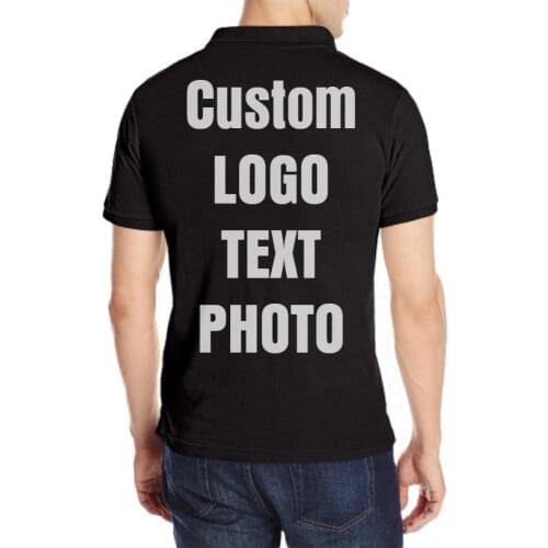 Custom Men Print LOGO/NAME/TEXT/PHOTO Quick Dry Shirts Heat Transfer Digital Print Breathable