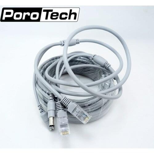 NC-10M 50PCS/lot 10M/33ft Hot Sale iP cctv camera RJ45-DC connector cable