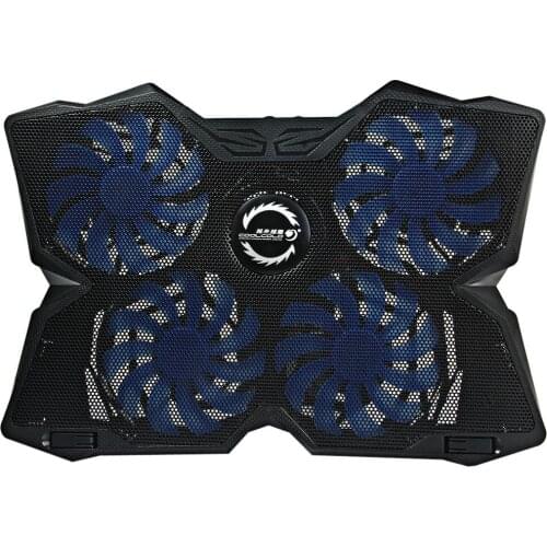 CoolCold Ice USB 2.0 Four Fans Laptop PC Base Cooling Pad Cooler Radiator With Stand for Notebook Laptop Strengthen Edition