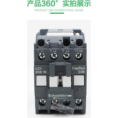 Genuine Schneider AC contactor LC1N1810M5N LC1-N1801M5N AC220V Q5N LC1N1810 LC1-N1801 LC1N1801 LC1-N1810 AC220V AC110V AC380V AC