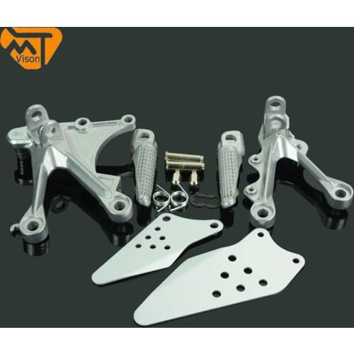 Motorcycle Front Foot Pegs Pedals Foot Pegs Footrests For KAWASAKI Ninja ZX6R 2005- 2006 ZX636 2005-2008