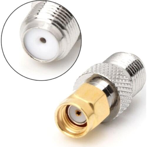 New F Type Female Jack to SMA Female Socket Straight RF Coax Adapter F to SMA Plug