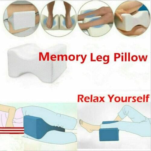 Memory foam knee pillow for side sleepers