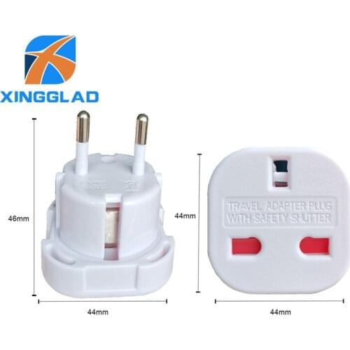 EU To UK Plug International Electrical Adaptor Travel Socket Adapt AC Power Charger Converter With Safety Shutter 16A 240V