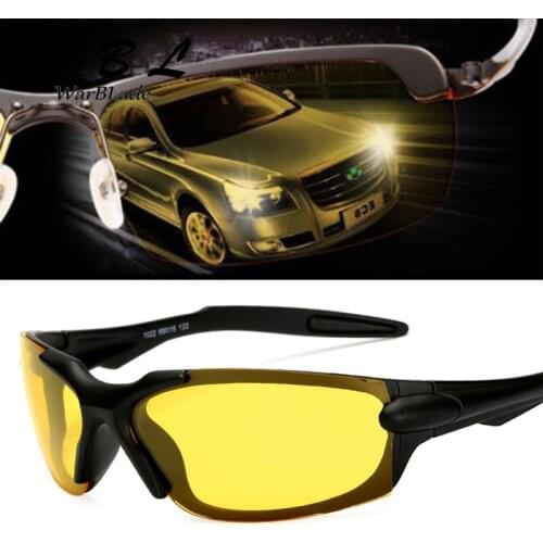 WarBlade 2019 Night Vision Glasses for Driving Goggles Anti-glare Lens Car Drivers Sun glasses for Men Women Eyeglasses New