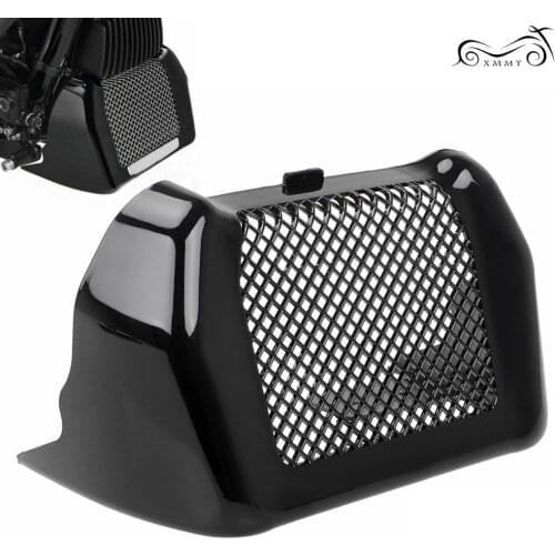 Motorcycle Oil Cooler Outer Cover Case ABS Plastic Case For Harley Street Glide Road King 2017-Up Black