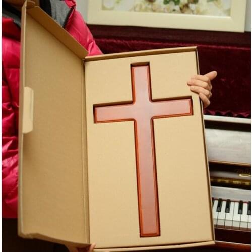 High quality solid wood cross | Wall mount, cross Jesus Christ, church supplies, for home decor Catholics, size 46 cm