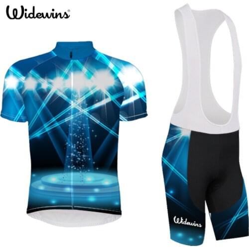 Widewins lighting Breathable Cycling Jersey Summer MTB Clothes Bicycle Clothing Maillot Ciclismo Racing Cycling Jersey set 5328