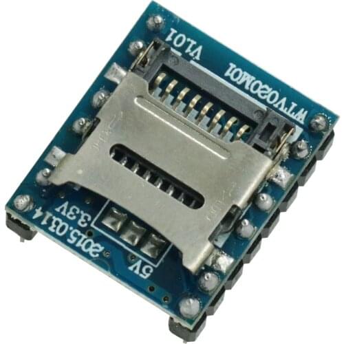 WTV020 WTV020-SD WTV020SD-20SS Mini SD Card MP3 Sound Module For PIC WTV020-SD-16P