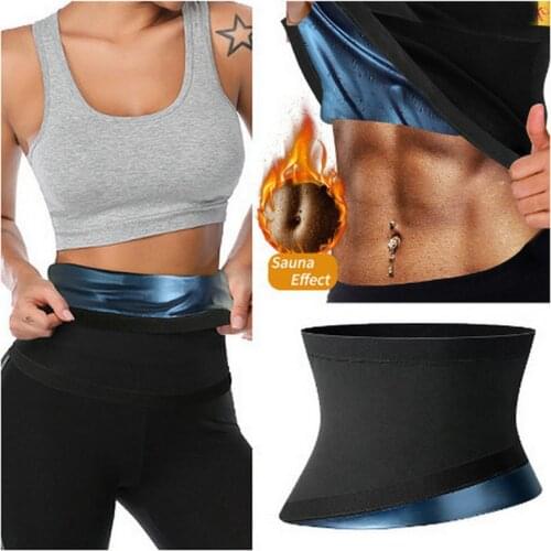2021 Sweat Sauna Suits for Women Vest Body Shaper Waist Trainer Slimming Belt Shapewear Workout Fitness Corset Pants Fat Burning