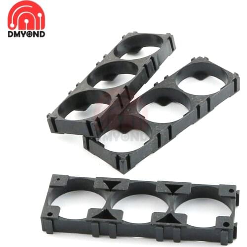 10pcs 26650 Lithium Battery Dual Triple Bracket Holder for DIY Battery Pack ABS Plastic Bracket Cylindrical Cell Battery Stand