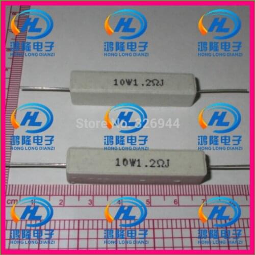 10pcs/lot) 10W 1.2 ohm +/-5% / 10W 1.2 ohm 5% / 10W 1.2RJ