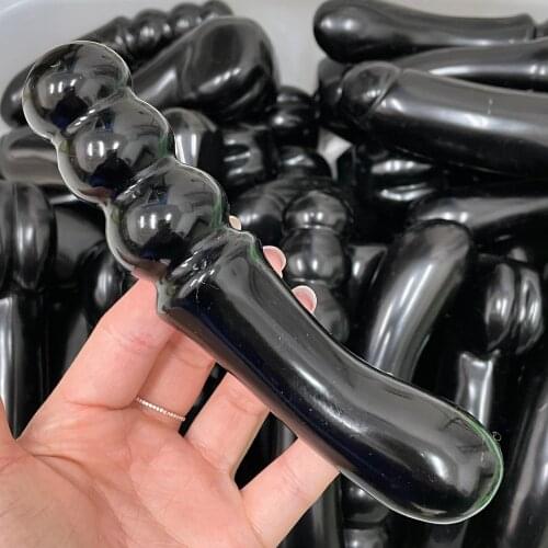 100% Natural Black Obsidian Crystal Carved Healing Crystal Gemstone Yoni As Gift