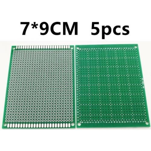 5pcs/lot 7*9CM 1.6 thickness 2.54 pitch universal board board circuit board experiment hole board PCB