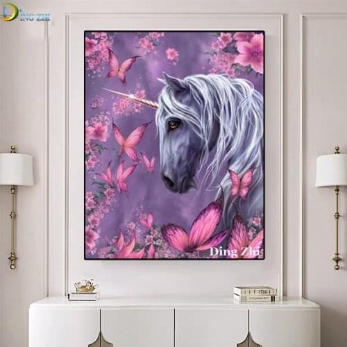 Animal Diamond Painting 5D Unicorn Cross Stitch Butterfly Flowers Diy Home Decor Embroidery Sale Full Square Round Drill Mosaic