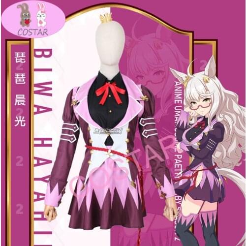 Anime Umamusume:Pretty Derby Biwa Hayahide Jockey Suit Uniform Dress Cosplay Costume Halloween Party Outfit For Women 2021 NEW