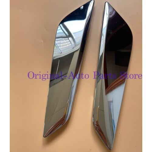 2pcs Car Plating strip Suitable for BMW- 5 Series G30 G38 2018-2019 air outlet Bright strip 51137349593 51137349594