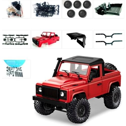 2.4G Wireless Controller 1:12 Scale Pickup Four-wheel Drive RC Rock Crawler Car 4WD DIY Assembly RC Vehicle Kit