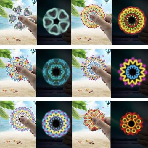 DIY Diamond Painting Spinning Top Finger Spinner Special Shaped Cross Stitch Diamond Embroider Art crafts DIY Gifts For Children