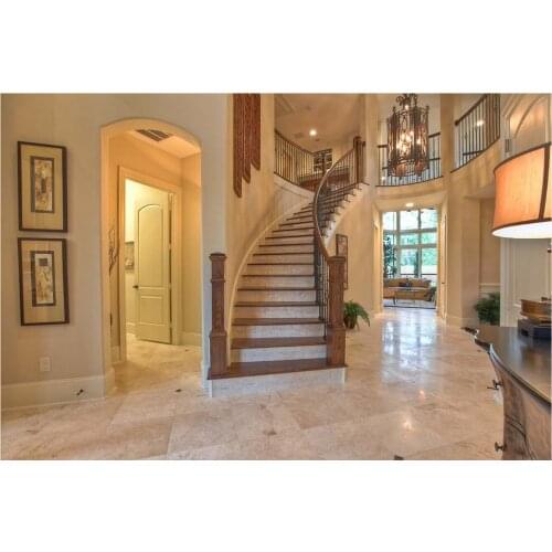 2017 new style two-panel square profiles highly durable solid wood door paint grade interior wood door entry doors ID1606025